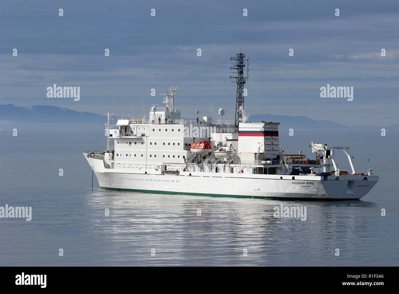 Akademik Ioffe, aka One Ocean Navigator, an ice-strengthened expedition cruise ship Stock Photo
