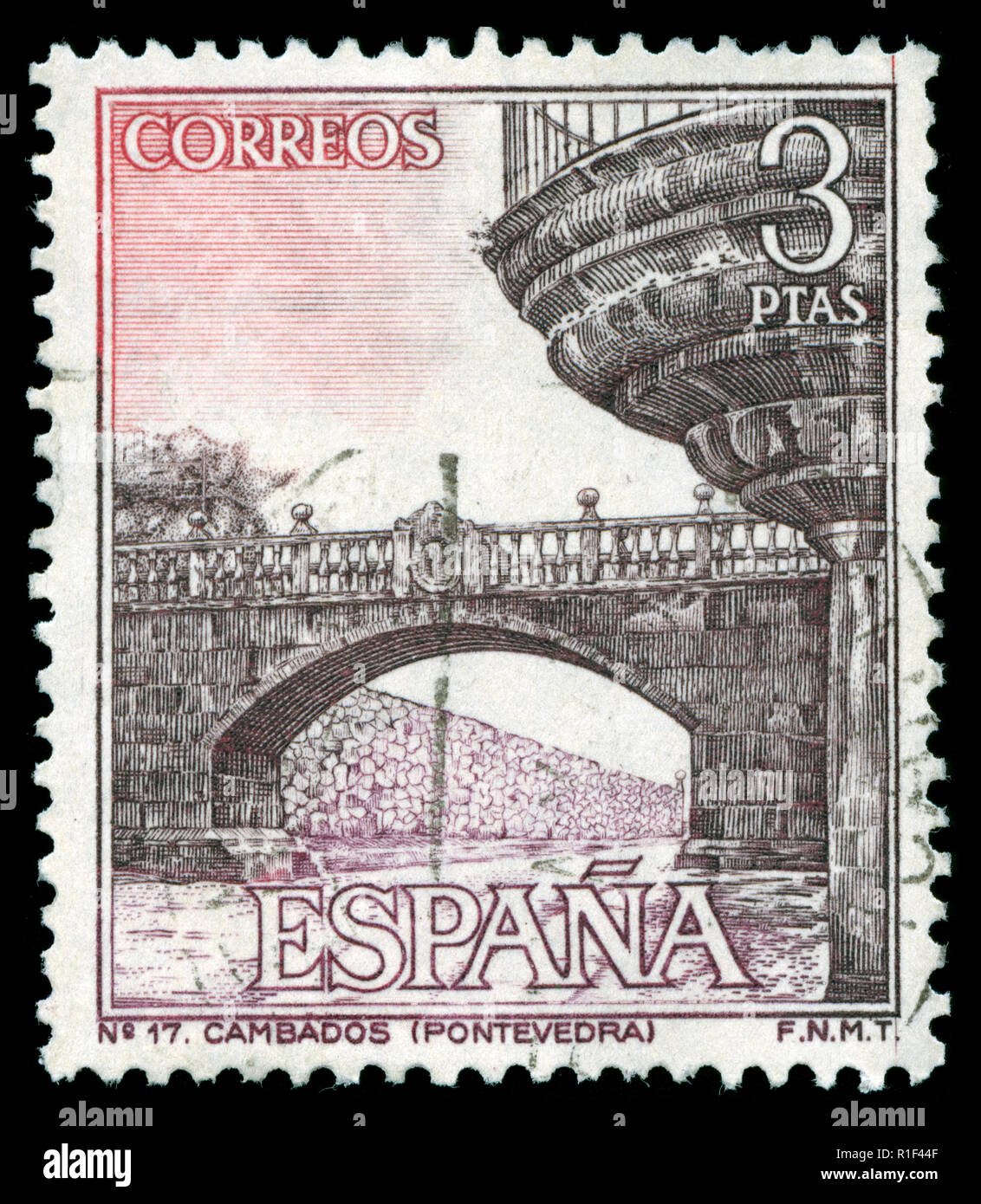 Postage stamps from Spain in the Tourism series issued in 1965 Stock