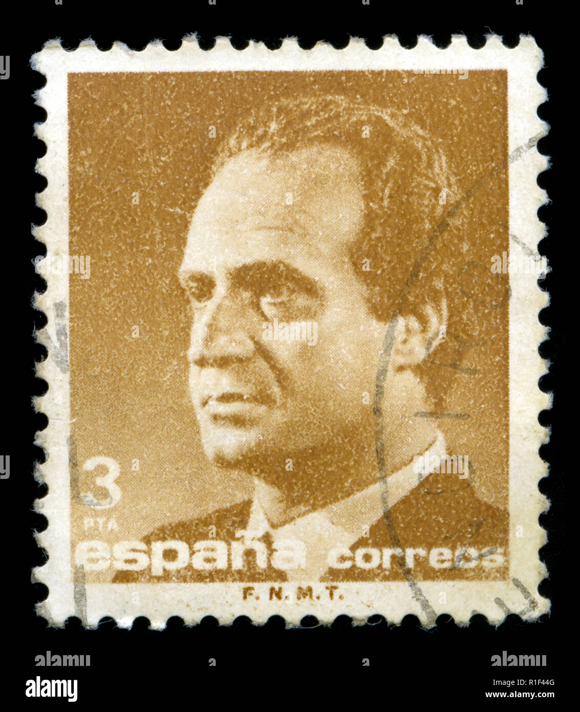 Postage stamps from Spain in the King Juan Carlos I (1985-1992) series Stock Photo