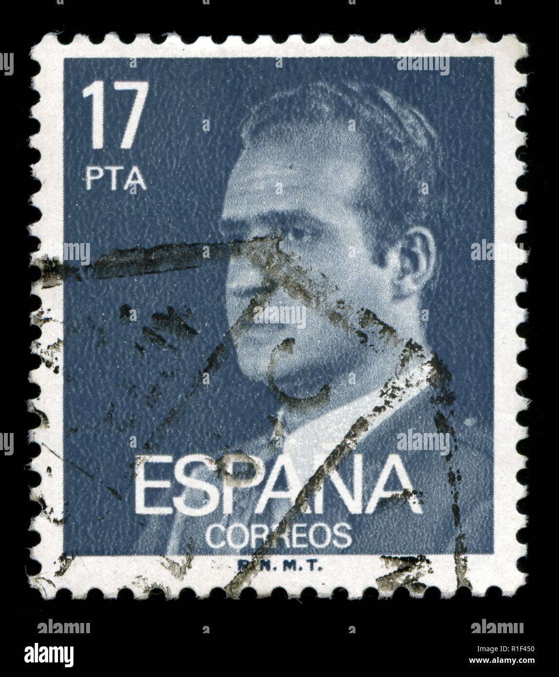 Postage stamps from Spain in the King Juan Carlos I (1976-1984) series Stock Photo