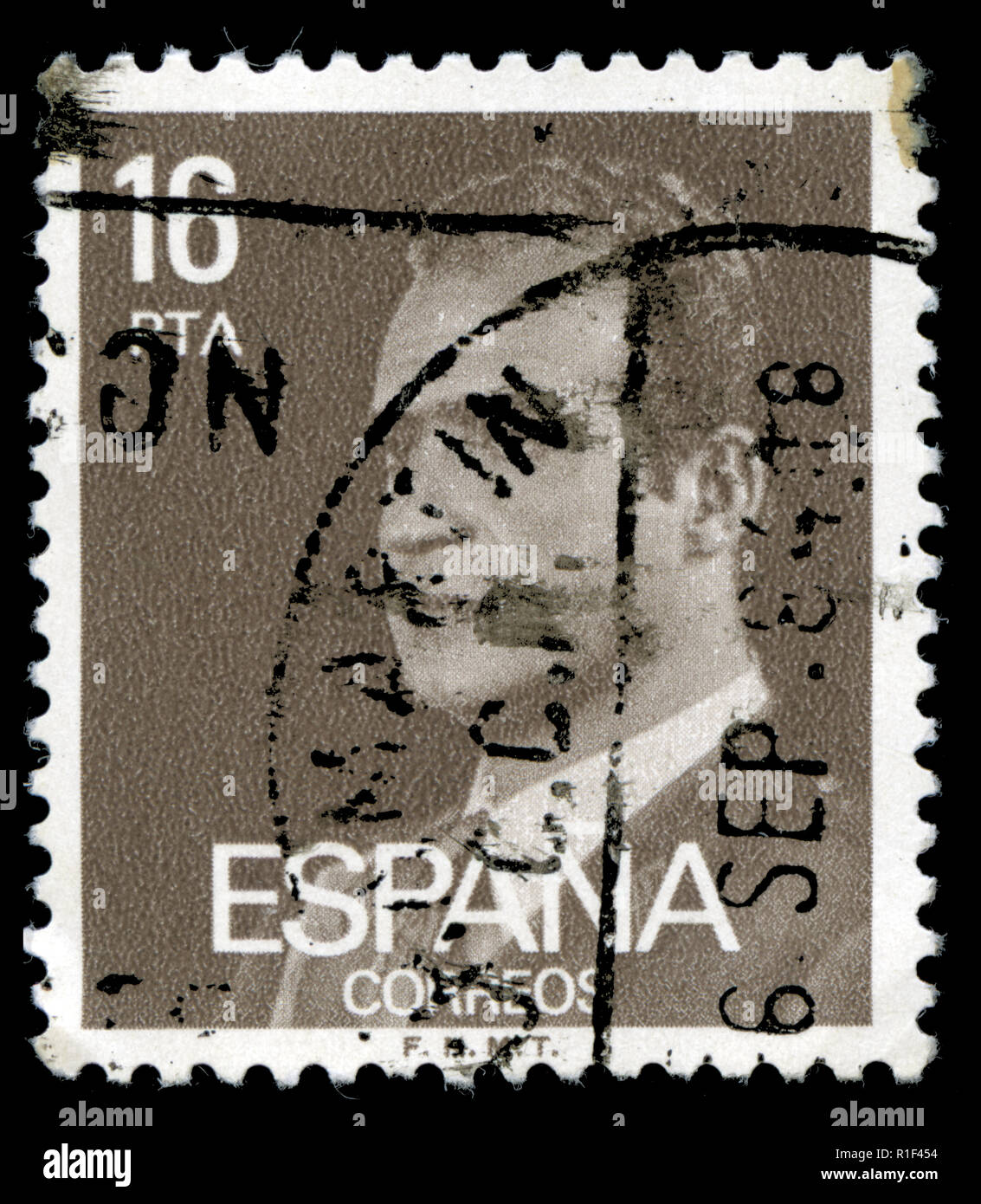 Postage stamps from Spain in the King Juan Carlos I (1976-1984) series Stock Photo