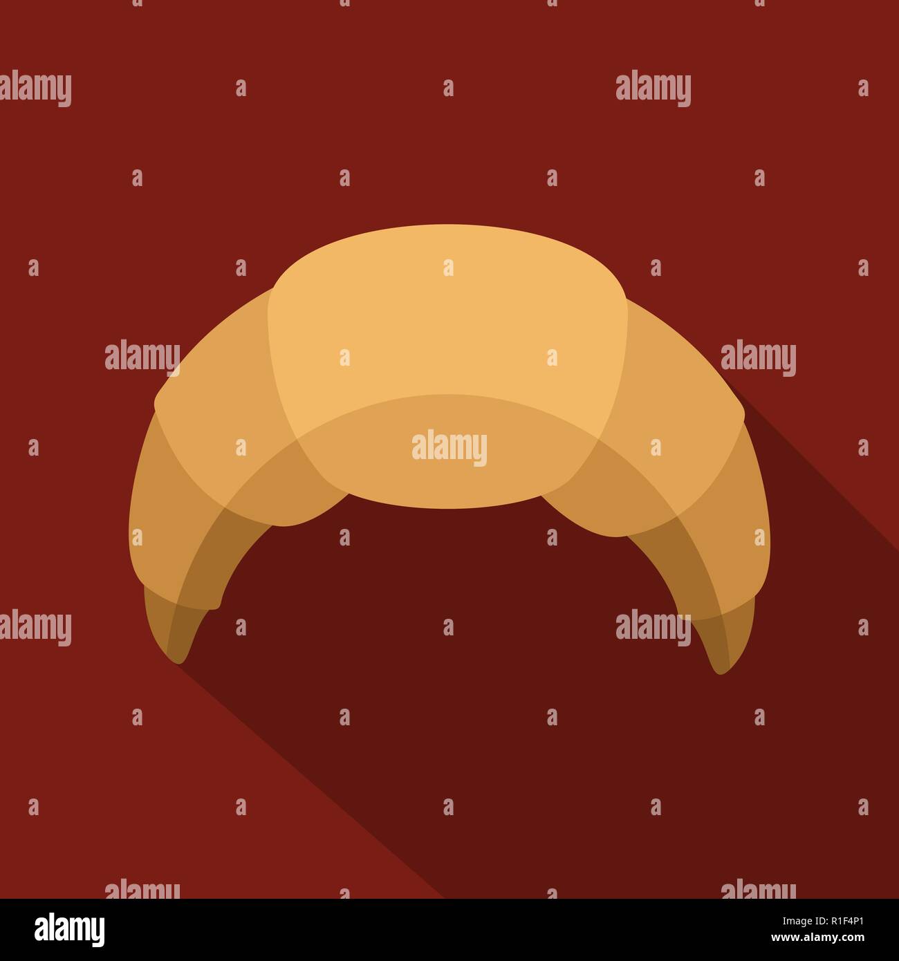 Croissant icon. Flat illustration of croissant vector icon for web ...