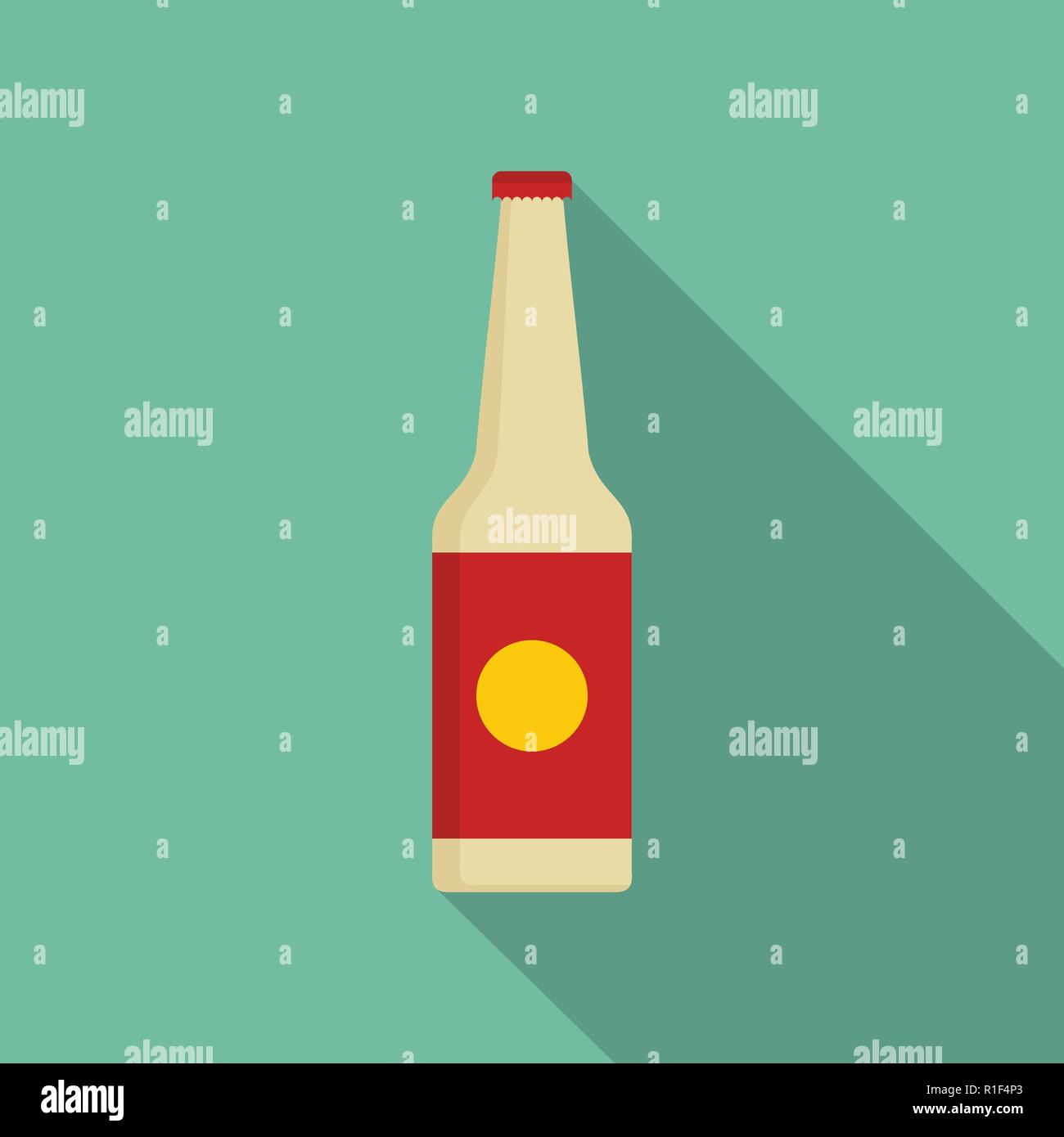 Bottle water icon. Flat illustration of bottle water vector icon for ...