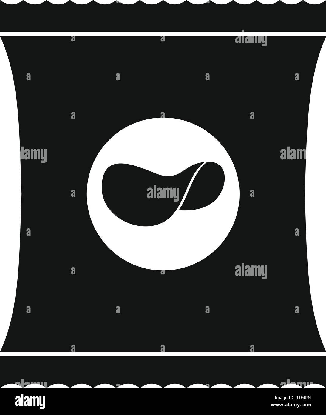 Chips icon. Simple illustration of chips vector icon for web Stock ...