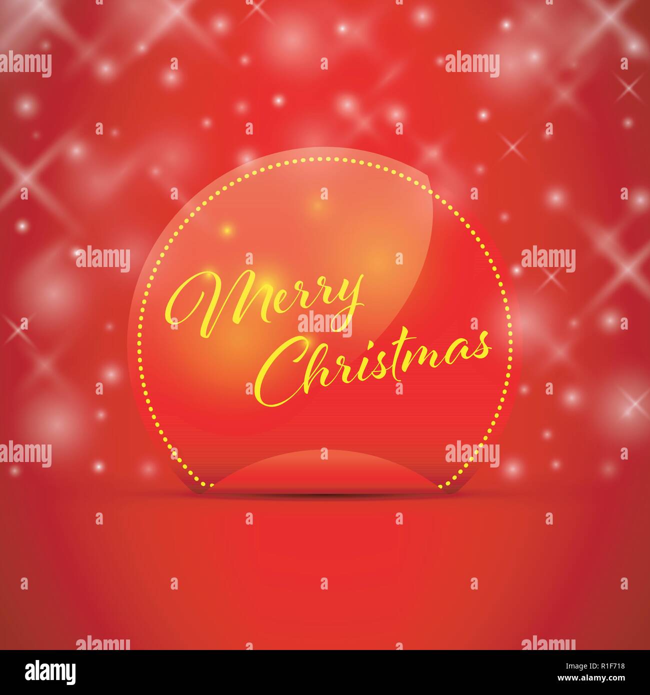 merry Christmas snowflake background peeling sticker Stock Vector