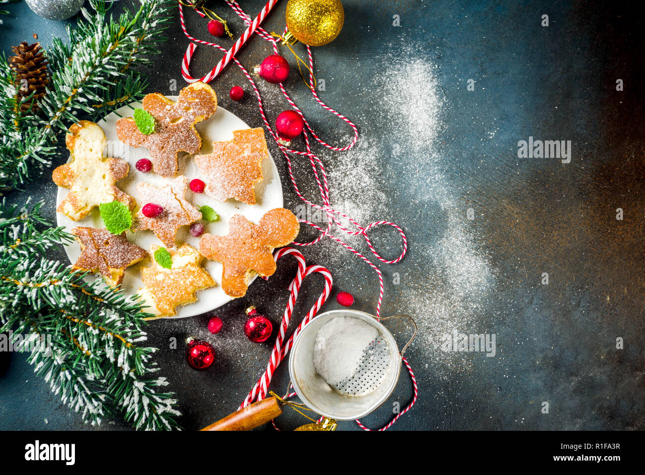 Creative Idea For Xmas Breakfast Funny Christmas Pancakes In Form