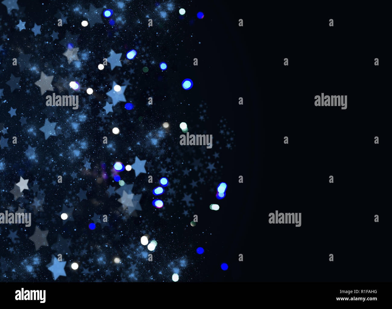 christmas stars on blue background Stock Photo - Alamy