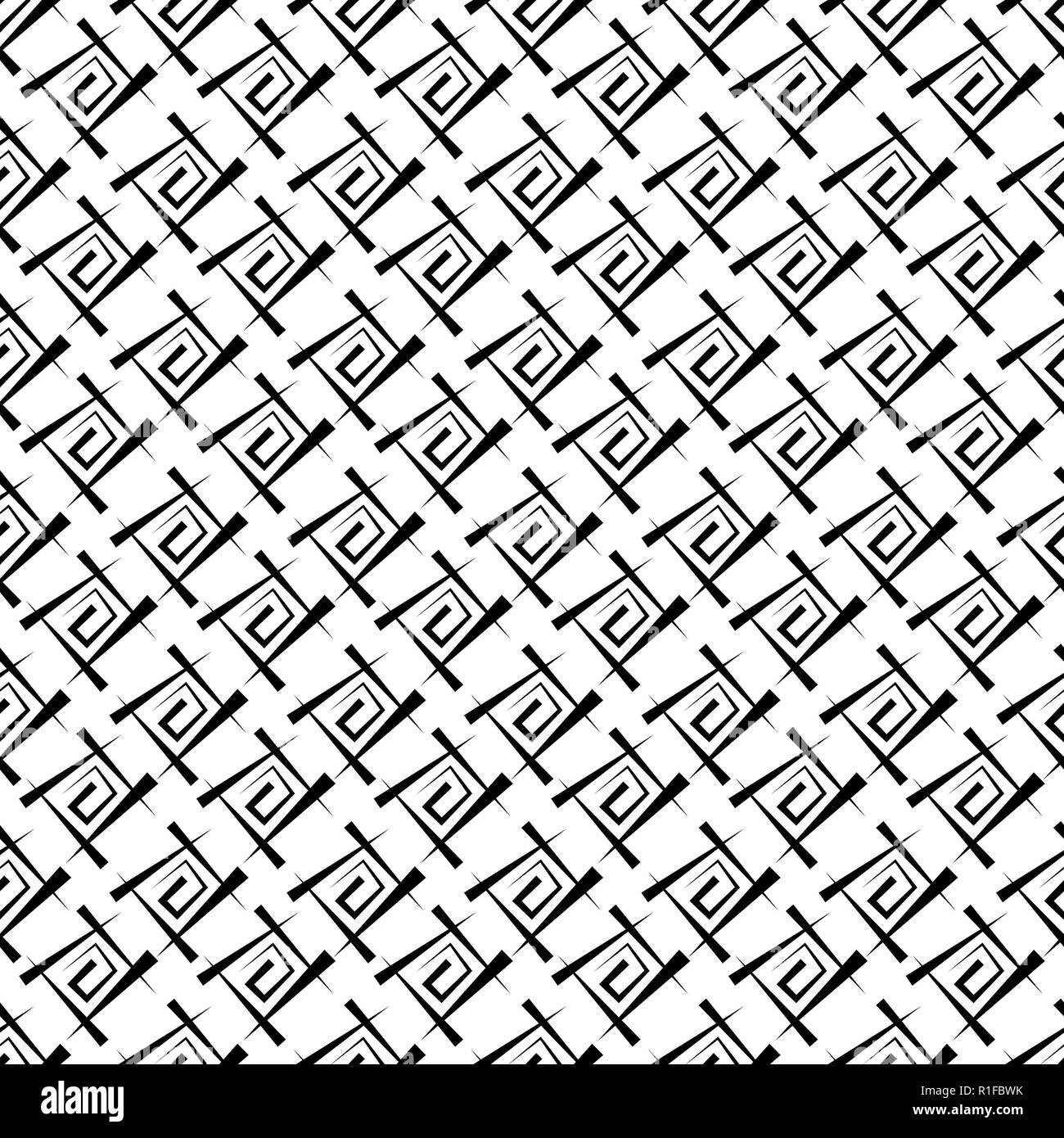 Black and white abstract background. Seamless texture from a set of ...