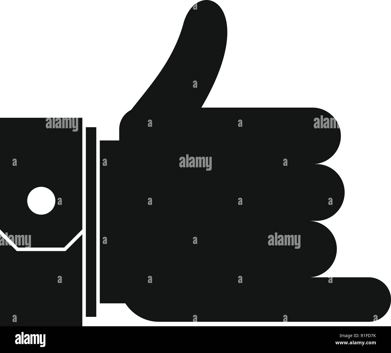 Hand call icon. Simple illustration of hand call vector icon for web ...