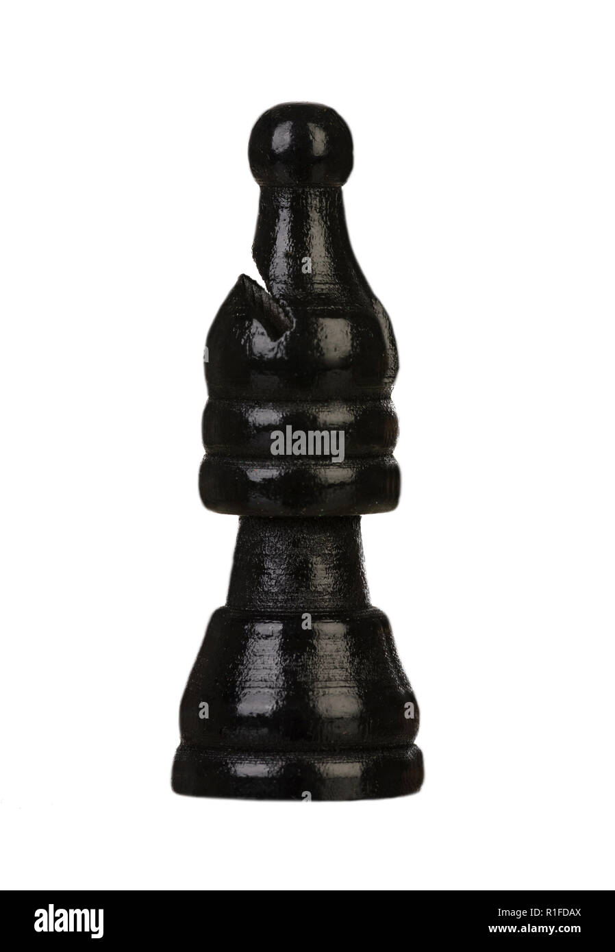 Black bishop chess piece isolated hi-res stock photography and images ...