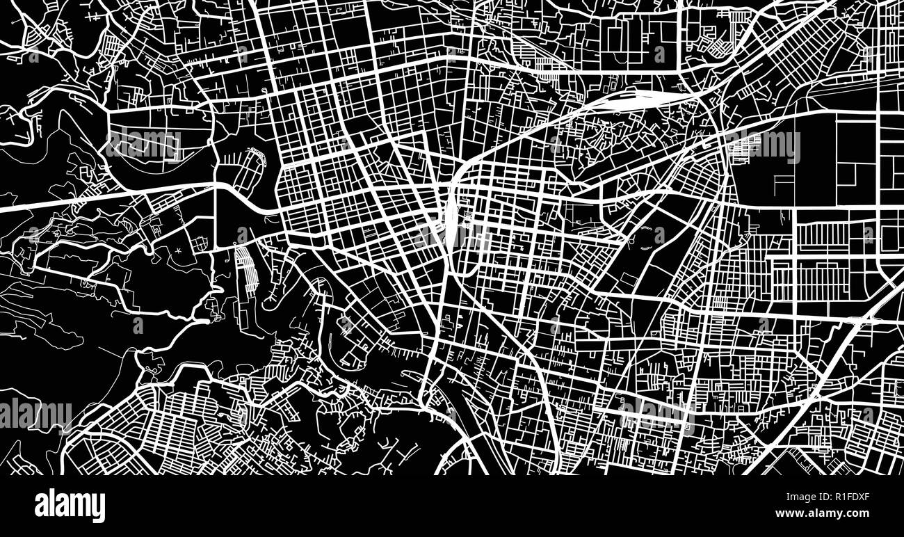 Urban vector city map of Sendai, Japan Stock Vector Image & Art - Alamy