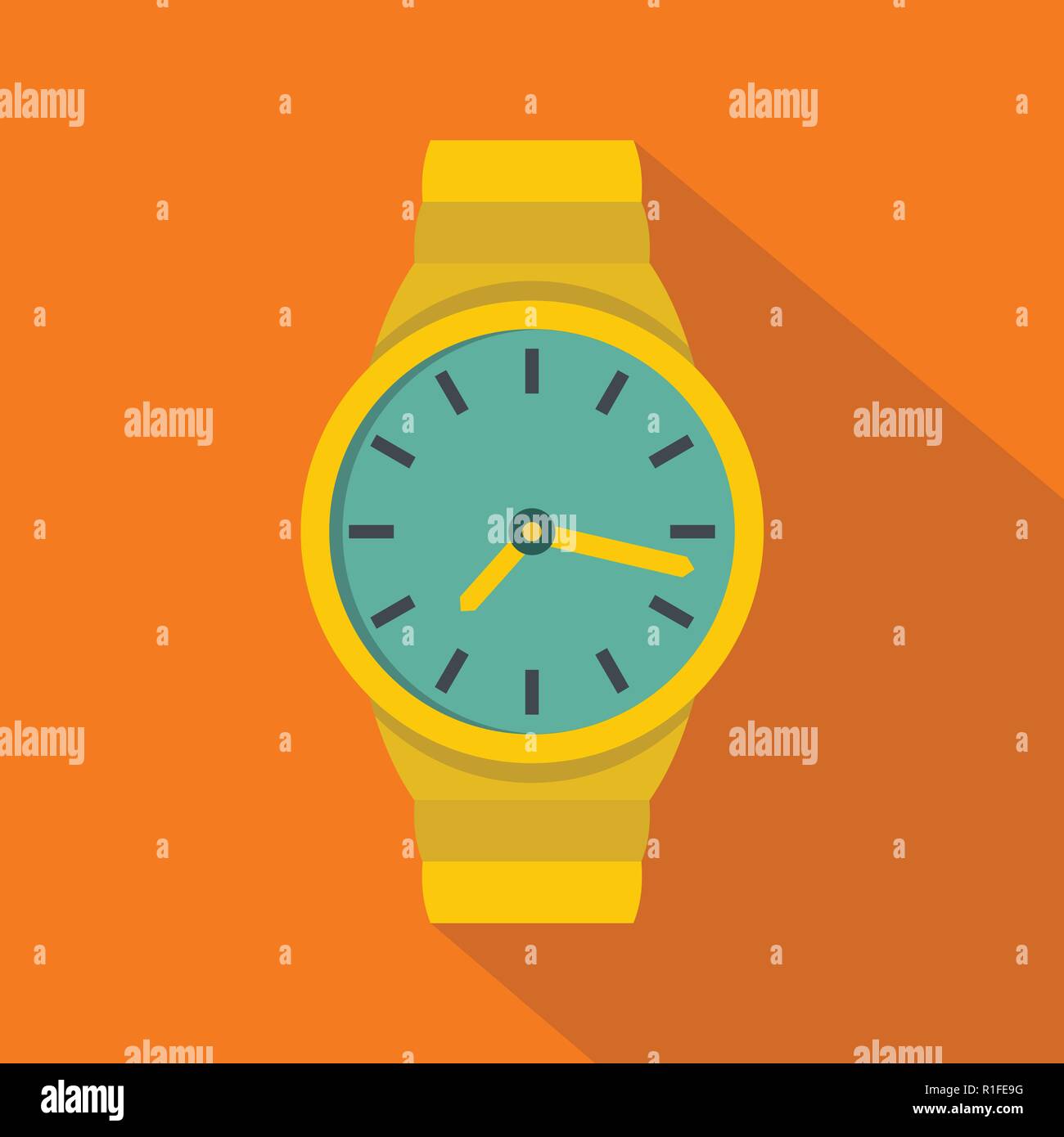 Wristwatch man icon. Flat illustration of wristwatch man vector icon ...