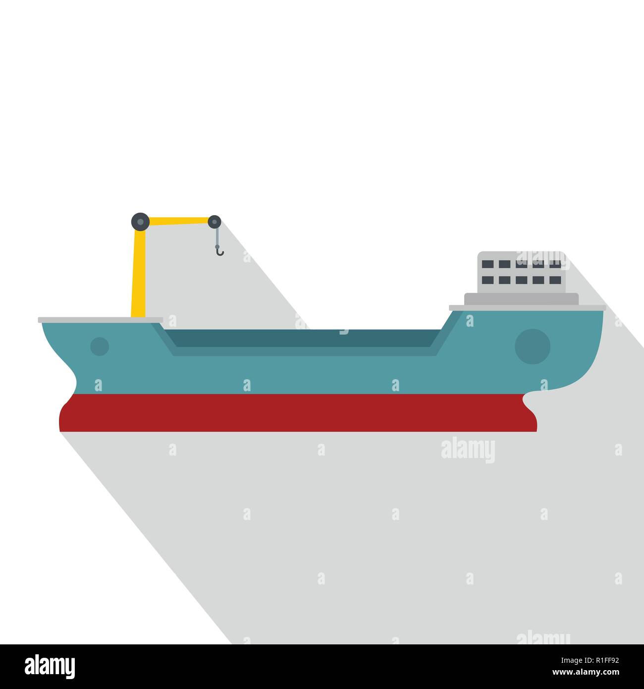 Ship freight icon. Flat illustration of ship freight vector icon for ...