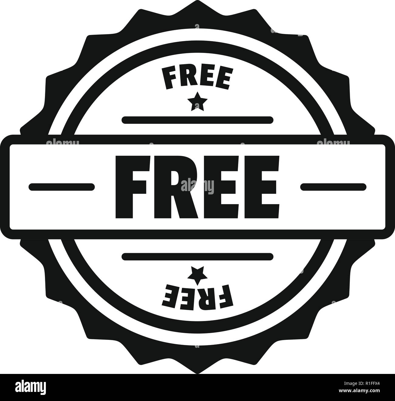 Gratis sign or stamp Royalty Free Vector Image