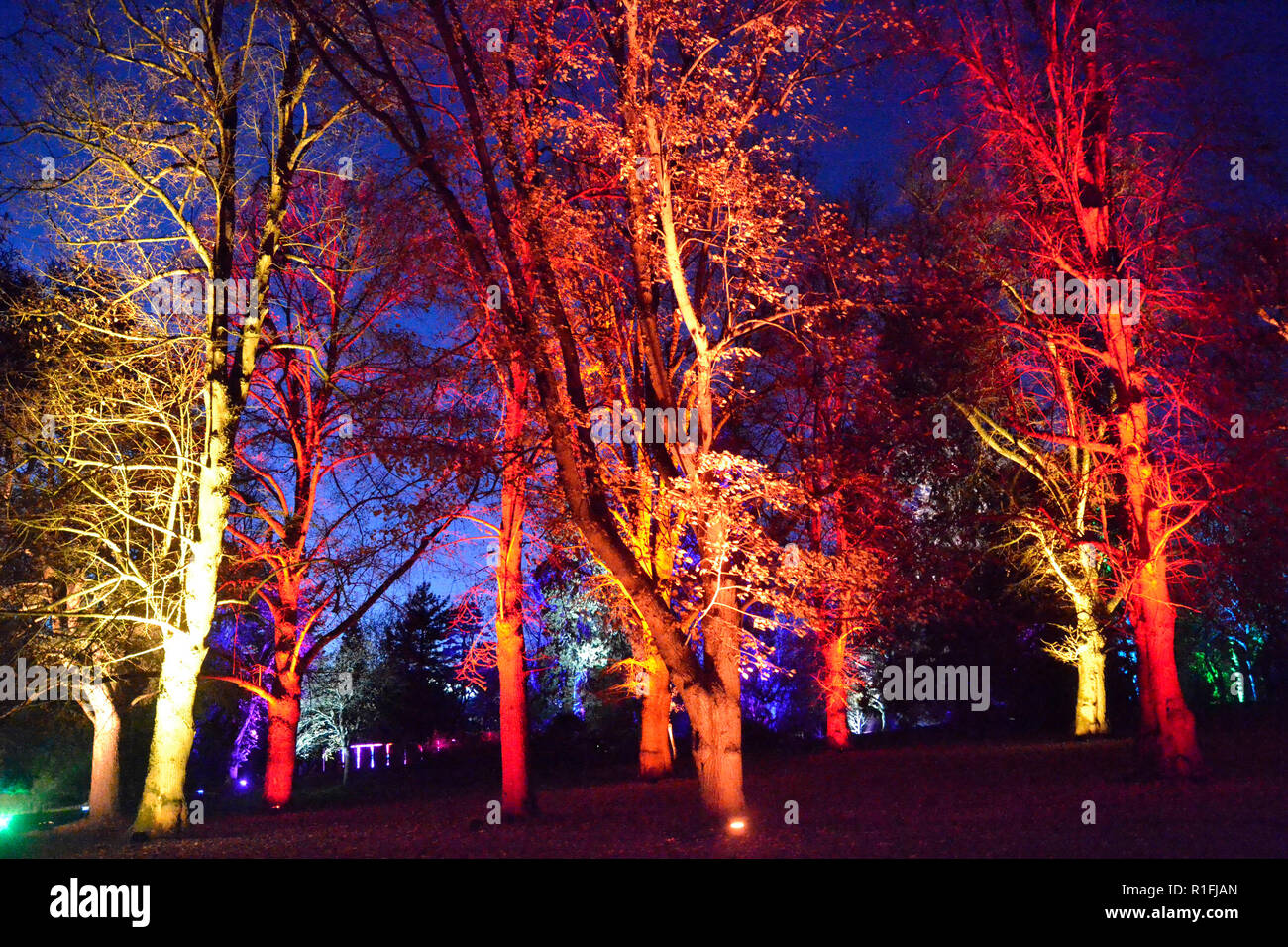 Aylesbury christmas night lights hires stock photography and images