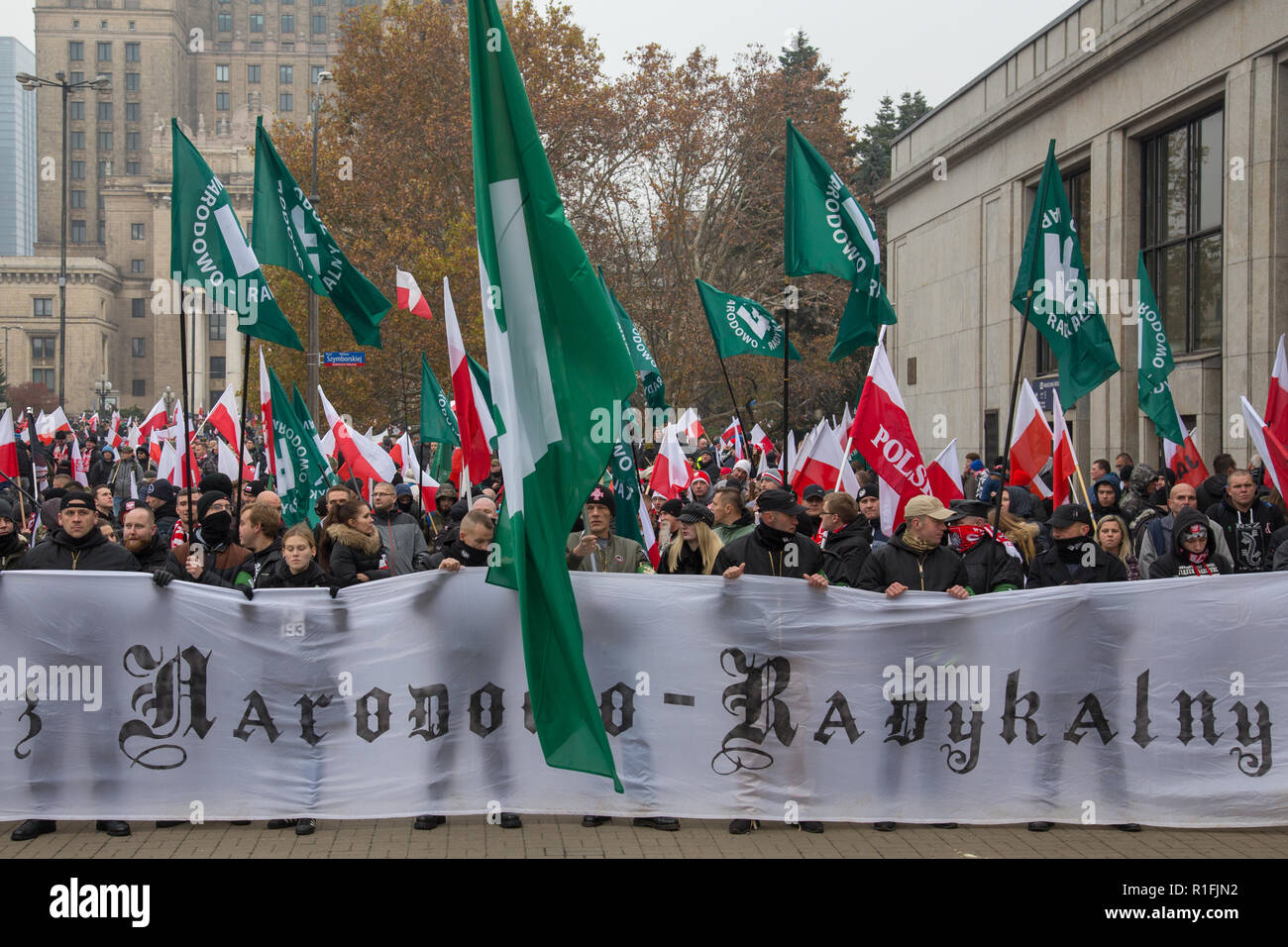 Wroclaw, Poland. 1st May, 2016. Members of ONR (National Radical Camp)  march on streets of Wroclaw Stock Photo - Alamy