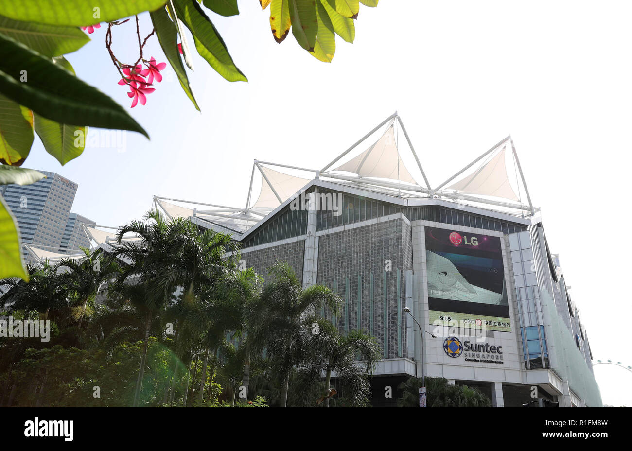 Singapore. 12th Nov, 2018. Suntec Singapore Convention & Exhibition Centre is seen on Nov. 12, 2018. Credit: Li Gang/Xinhua/Alamy Live News Stock Photo