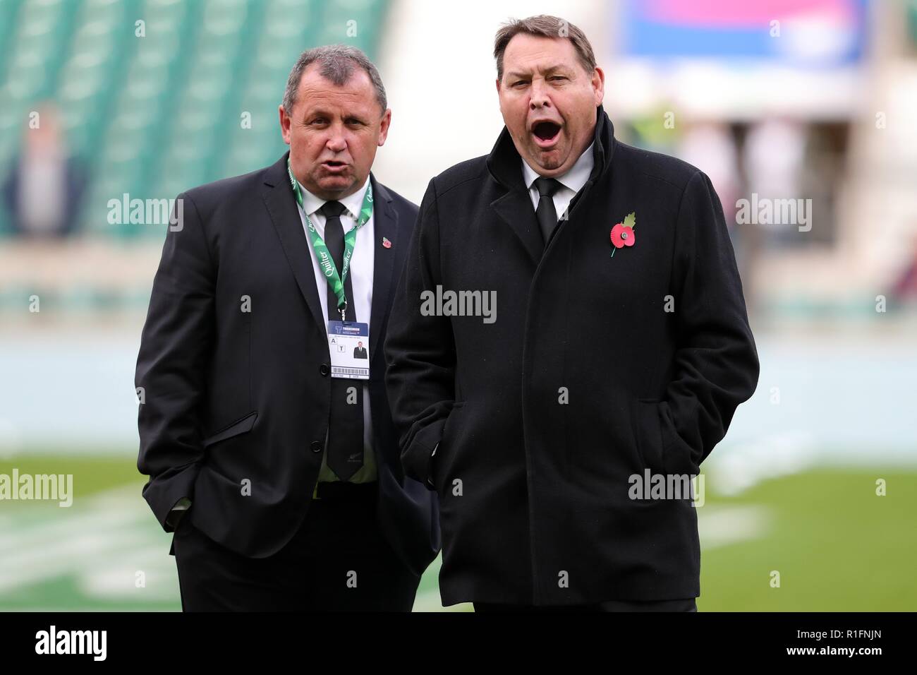 Ian Foster Steve Hansen New Zealand Ru England V New Zealand Autumn Internationals Twickenham London England 10 November 18 Credit Allstar Picture Library Alamy Live News Stock Photo Alamy