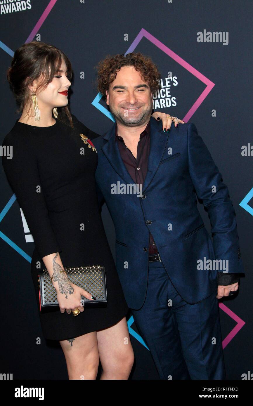 Alaina Meyer, Johnny Galecki at arrivals for The E! People's Choice ...