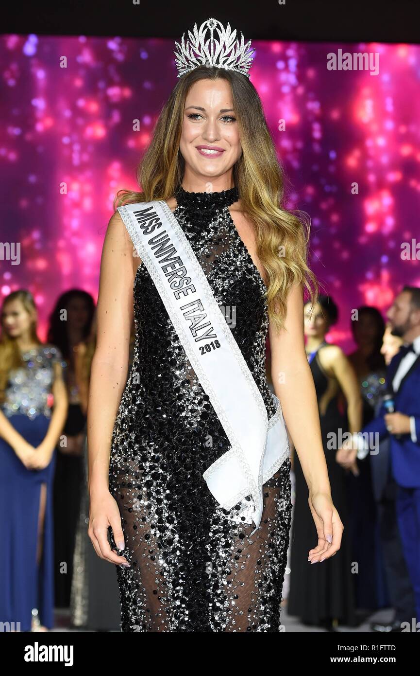 Rome, Italy. 11th Nov, 2018. Rome: Hotel A. Roma Life Style. Italian  Selection for Miss Universe. In the picture: Erica De Matteis, wins the  title of Italian representative for Miss Universe. He