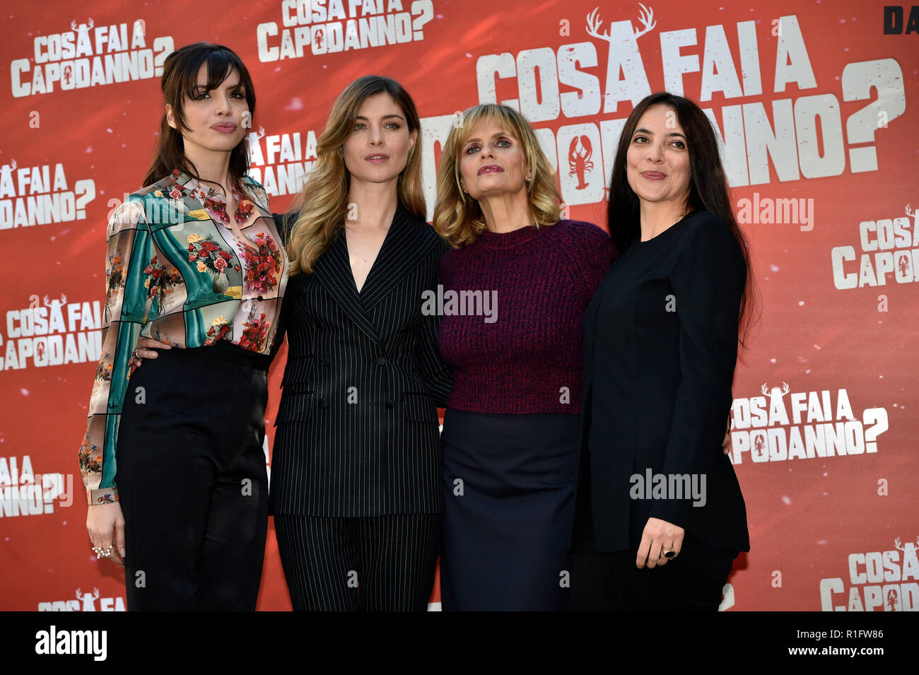 Rome, Italy. 12th Nov, 2018. Rome, Photocall of the film What you do on
