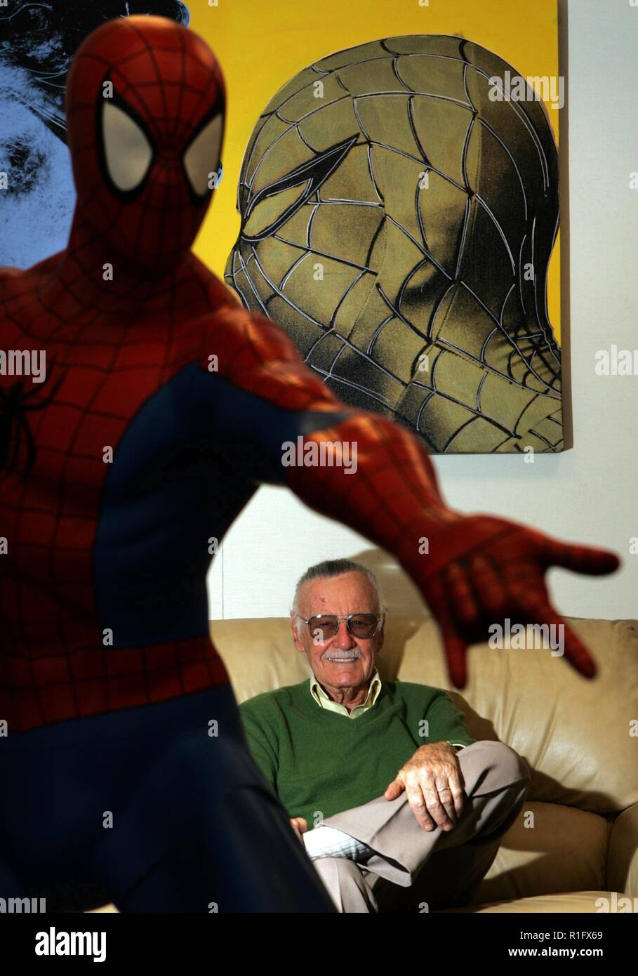 STAN LEE (born Stanley Martin Lieber, December 28, 1922 - November 12, 2018) was an American comic-book writer, editor, and publisher. He was editor-in-chief of Marvel Comics, later its publisher and chairman, leading its expansion from a small division of a publishing house to a large multimedia corporation. He co-created fictional characters including Spider-Man, the Hulk, Doctor Strange, the Fantastic Four, Daredevil, Black Panther, the X-Men, Ant-Man, Iron Man, and Thor. PICTURED: Jan. 13, 2011 - Los Angeles, California, U.S. - STAN LEE, chairman and chief creative officer of POW Entertain Stock Photo