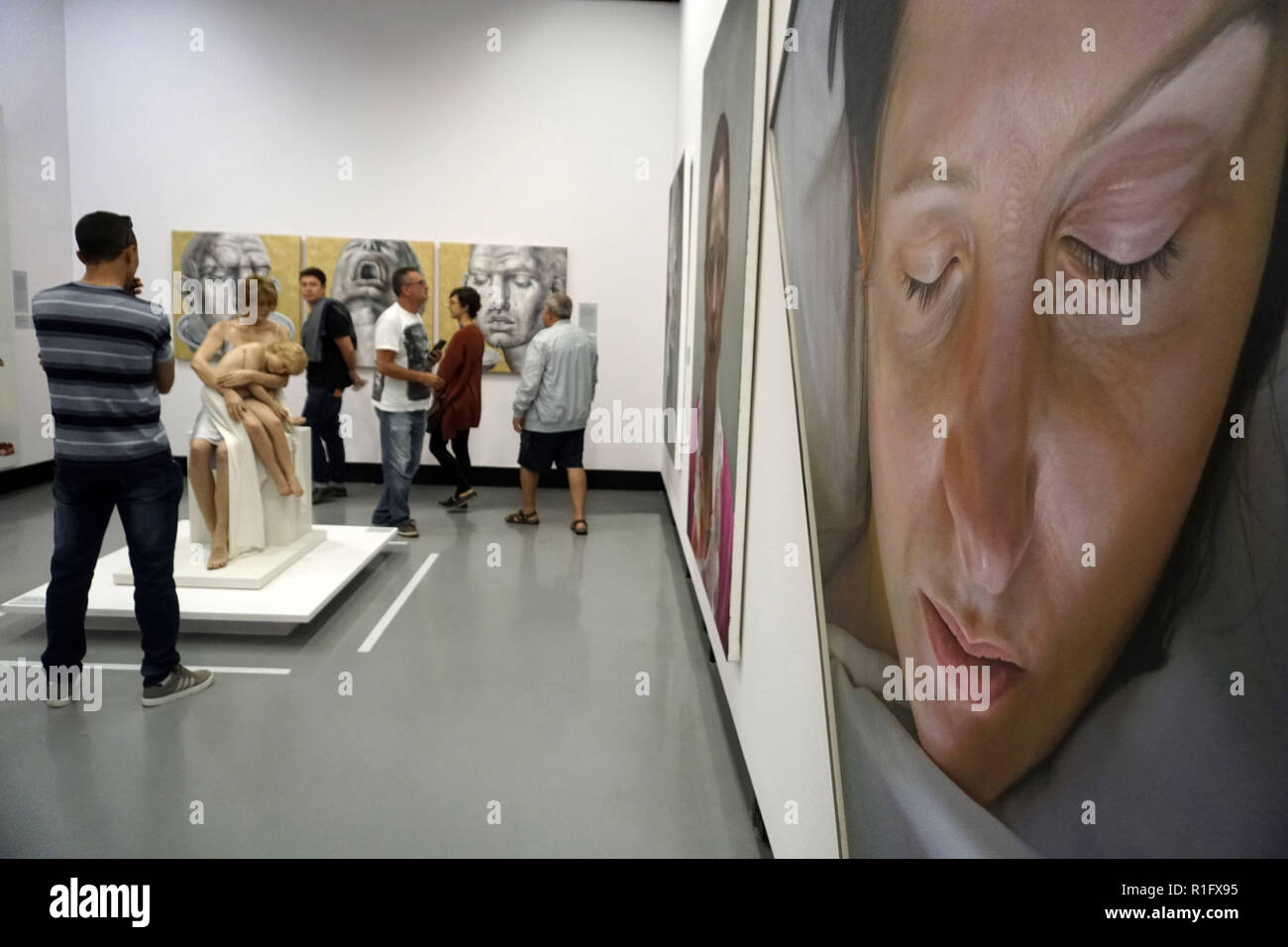 November 12, 2018 - SÃ£O Paulo, SÃ£o Paulo, Brazil - SÃ£o Paulo (SP), 12/11/2018 - 50 YEARS OF REALISM IN SP - Bamco Cultural Center of Brazil in SÃ£o Paulo shows shows with realistic works. The exhibition ''50 Years of Realism - From Photorealism to Virtual Reality'' has about 100 pieces of 30 Brazilian and foreign artists, and is in print until January 2019. Credit: Cris Faga/ZUMA Wire/Alamy Live News Stock Photo