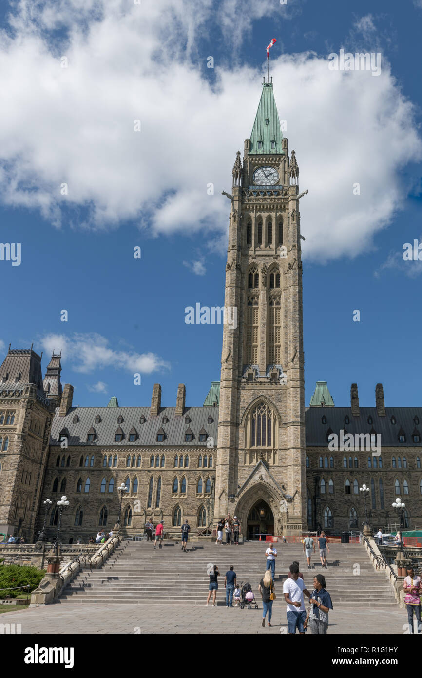 Canadian Parliament Building, Centre Block, Ottawa Canada Stock Photo Alamy