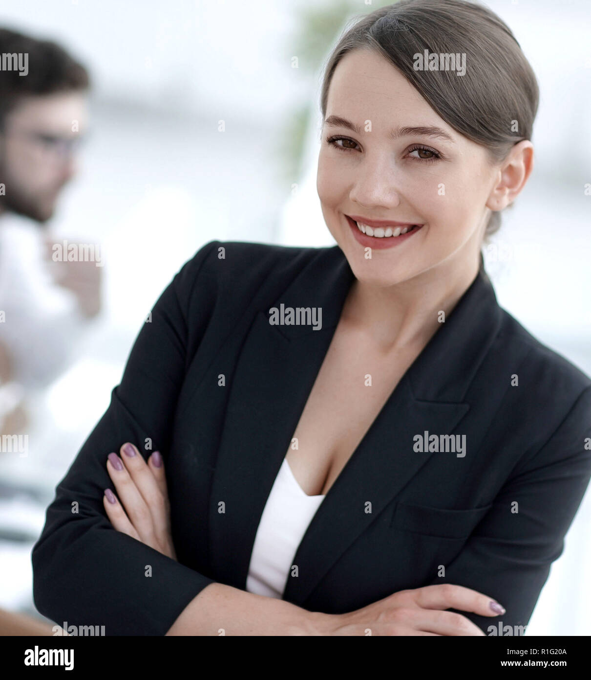 closeup.face of a successful business woman Stock Photo - Alamy