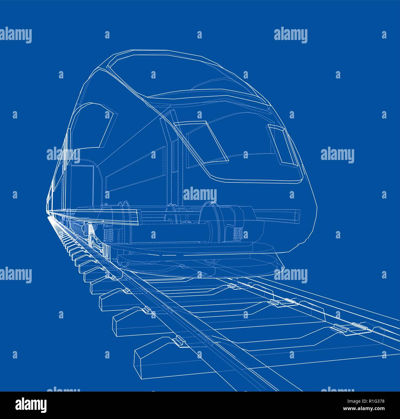 Modern speed train concept. Vector Stock Vector Image & Art - Alamy