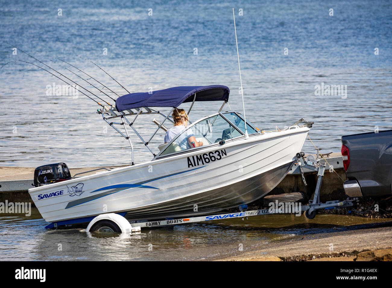 Fishing Boat Launch Stock Photos Fishing Boat Launch Stock