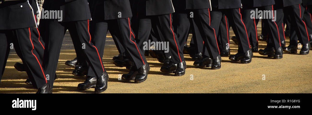 shiny army boots