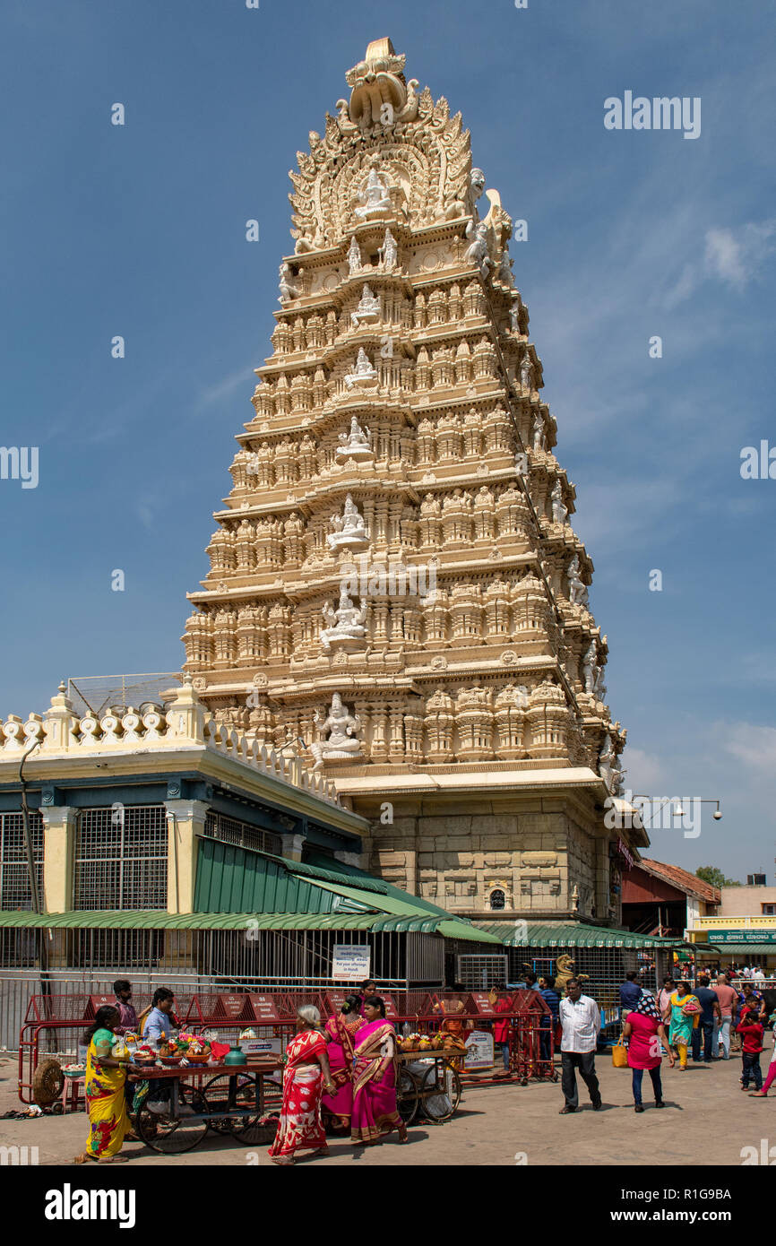 Chamundeshwari Temple, Mysore, Karnataka, India Stock Photo