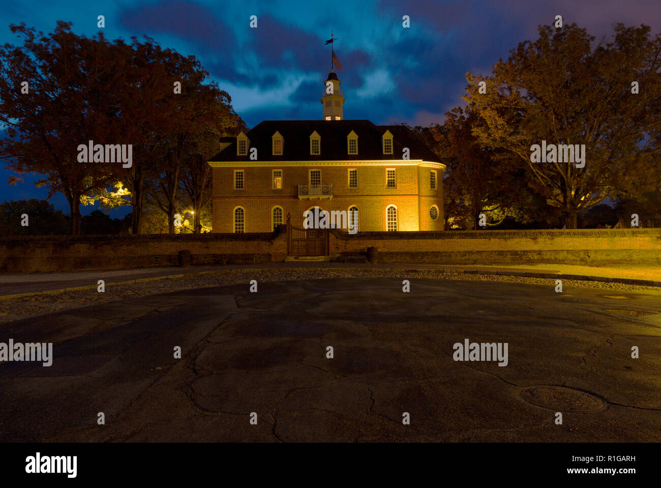 Capitol Building at Colonial Williamsburg Virginia Stock Photo