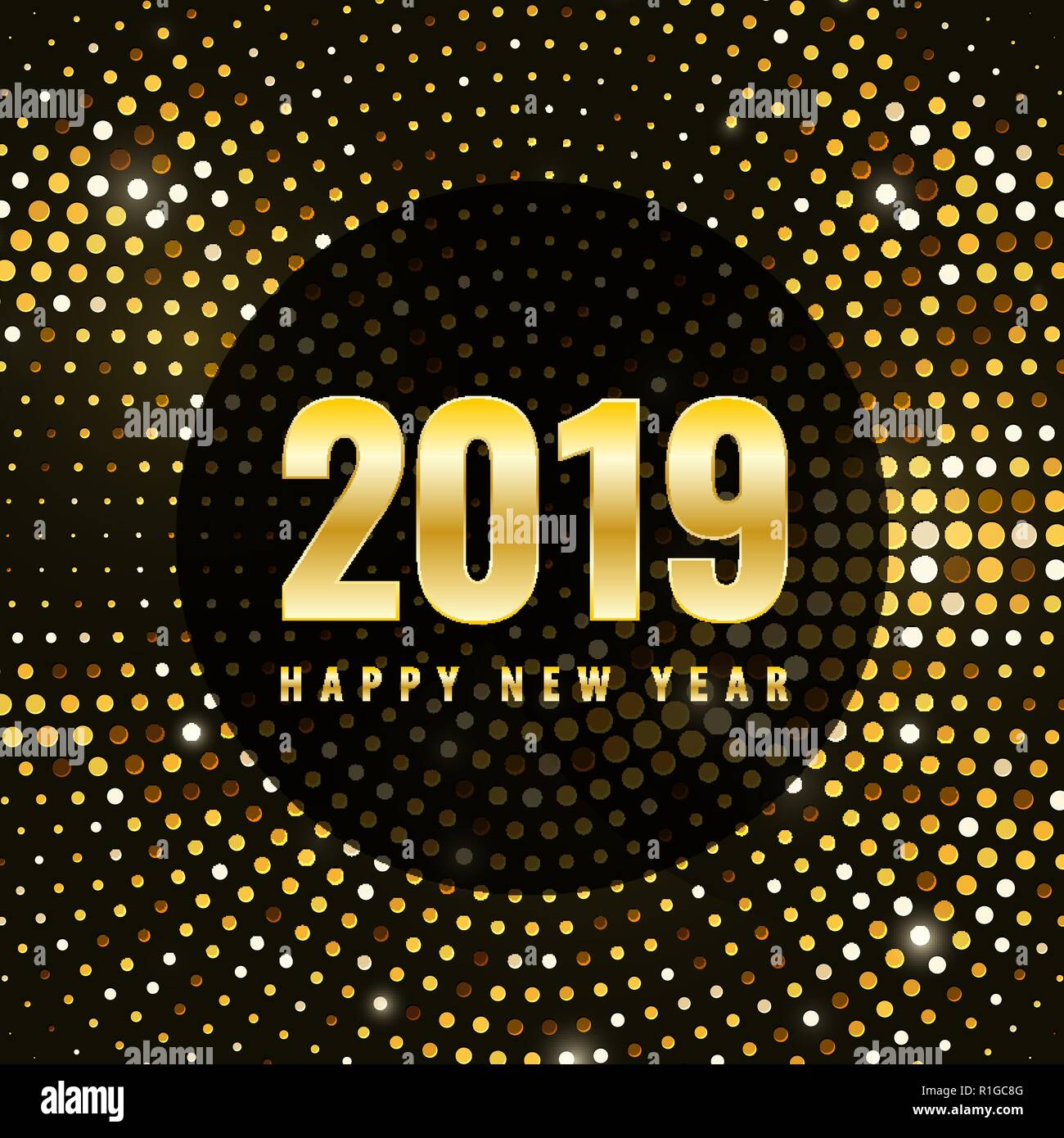 Happy New 2019 Year Stock Vector Image & Art - Alamy