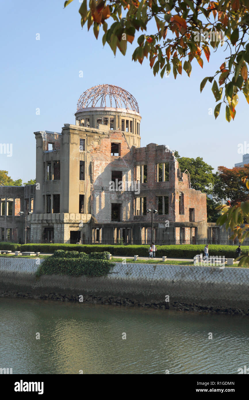 the A bomb done a unesco world heritage site in hiroshima japan Stock Photo