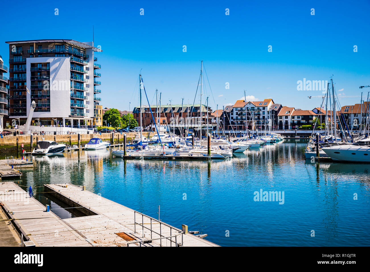 Ocean Village Marina. Southampton, Hampshire, England, United Kingdom