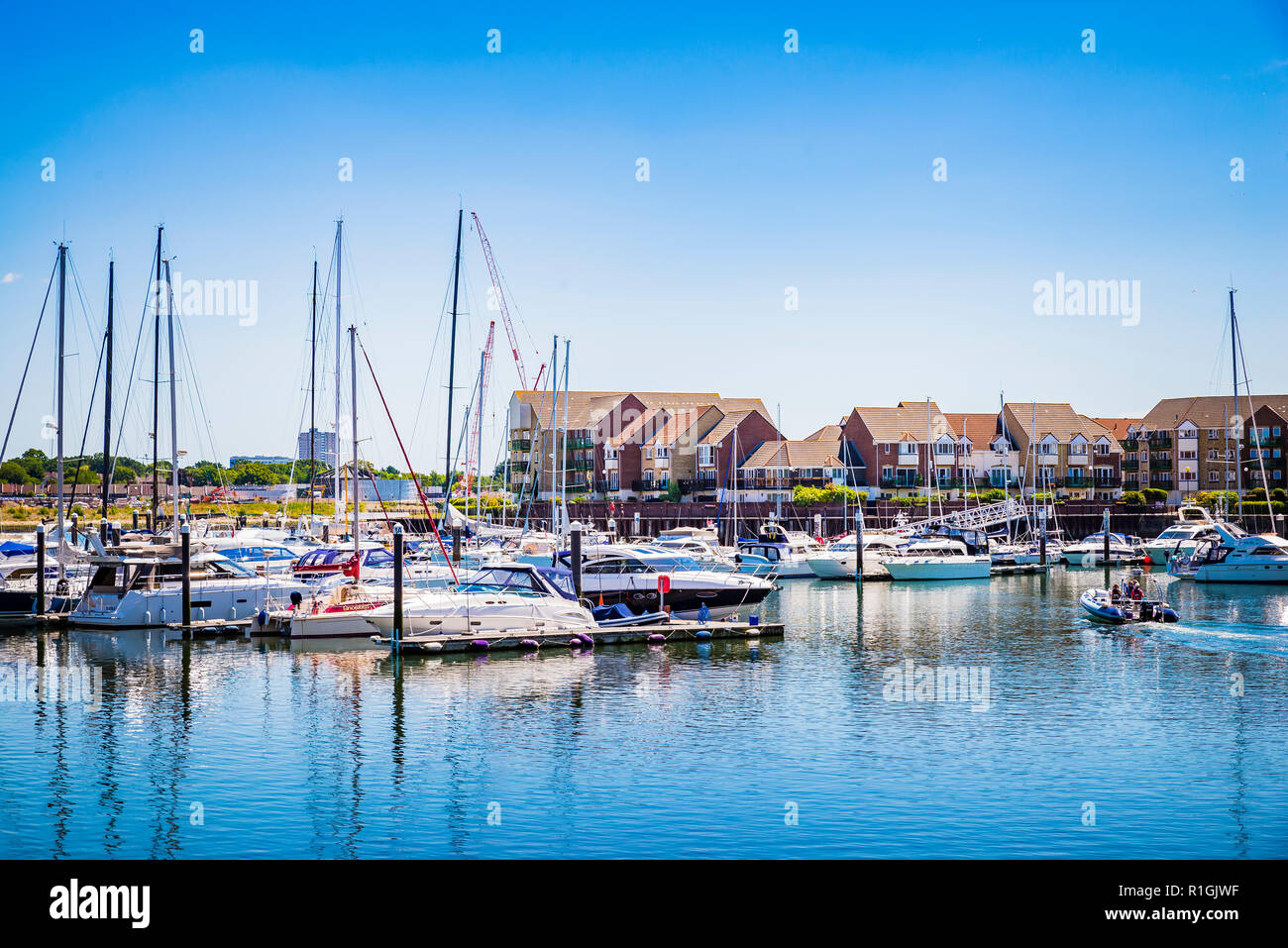 Ocean Village Marina. Southampton, Hampshire, England, United Kingdom
