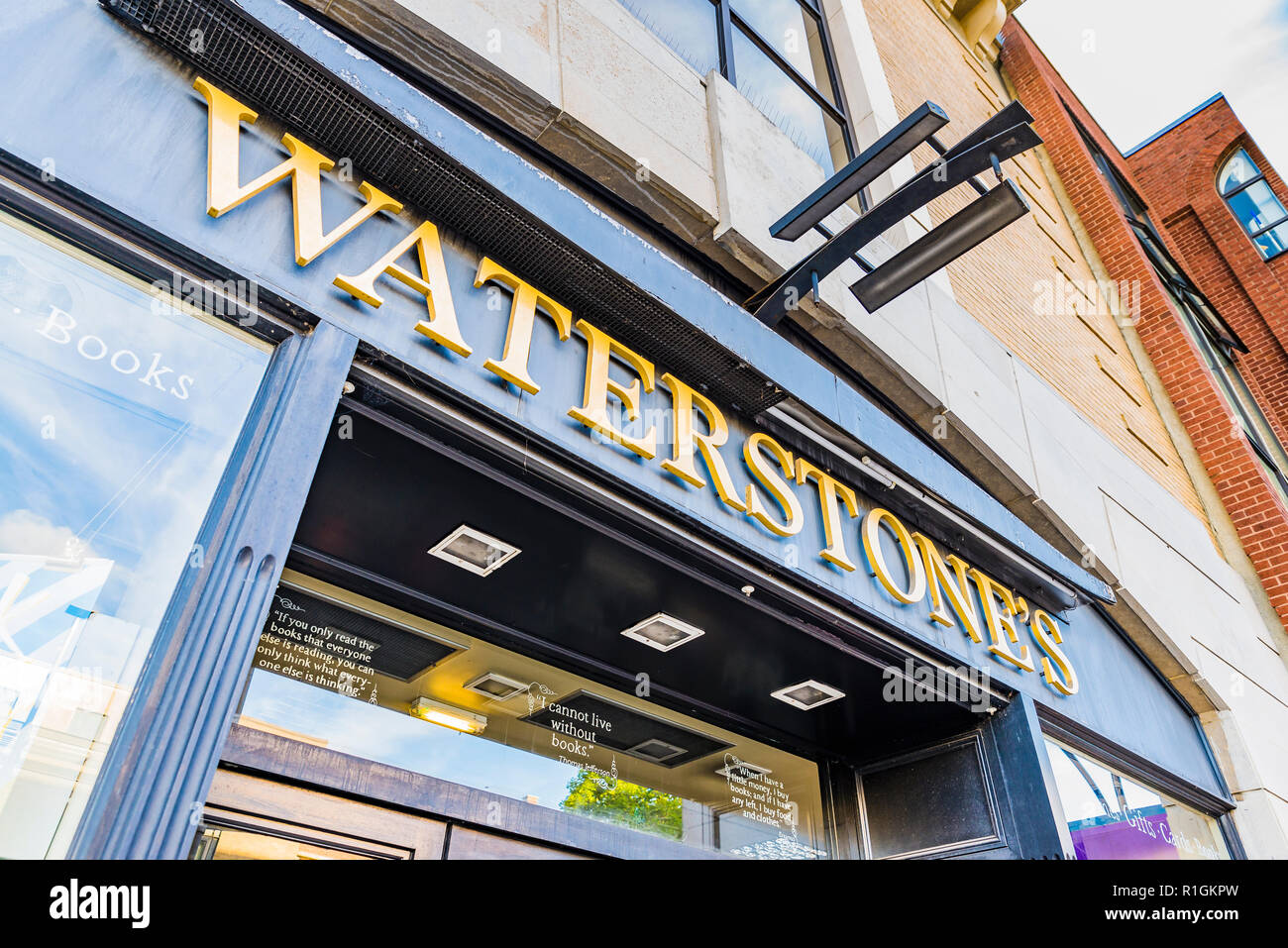 Waterstones bookstore. Southampton, Hampshire, England, United Kingdom, UK, Europe Stock Photo