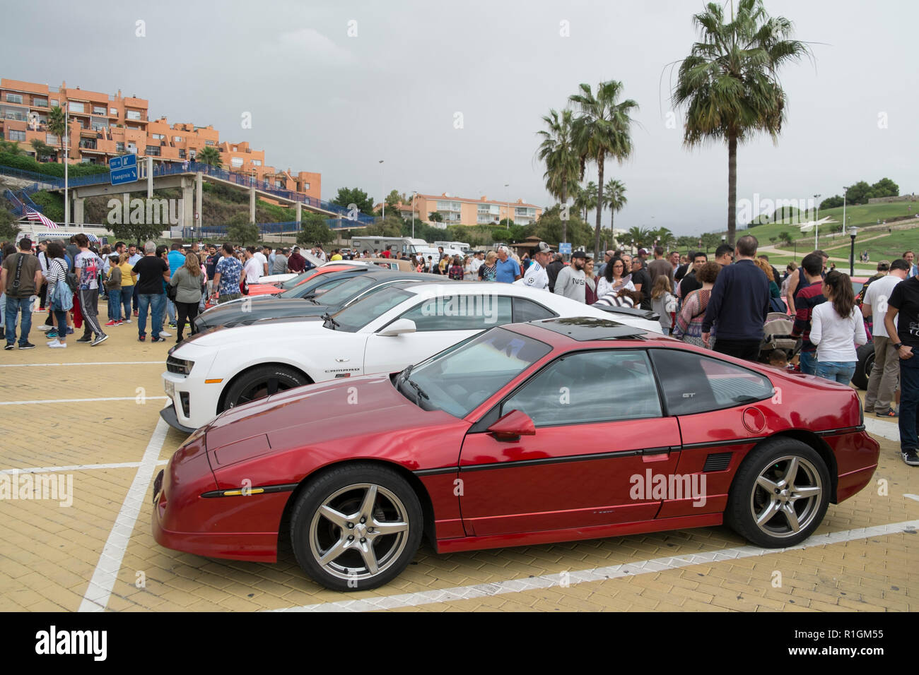 Pontiac Fiero GT. US classic car meeting in Fuengirola, Málaga, Spain. Stock Photo