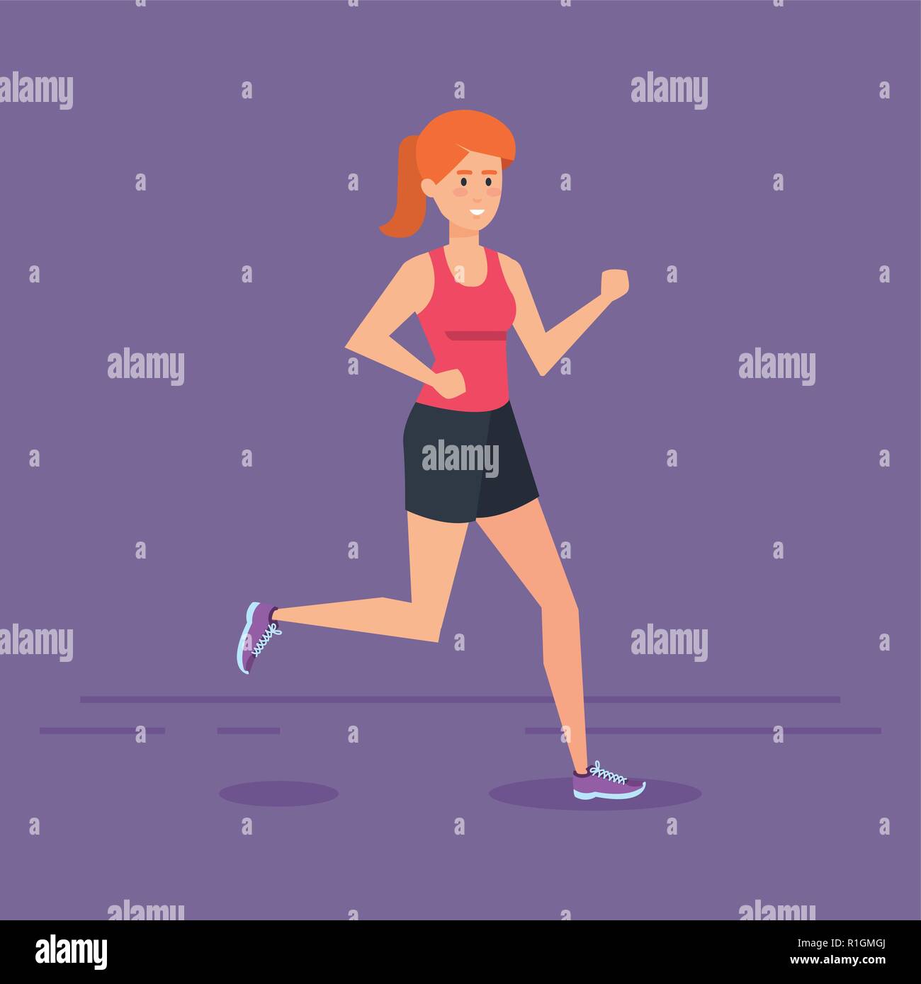 Fitness girl with sportswear design Stock Vector Image & Art - Alamy