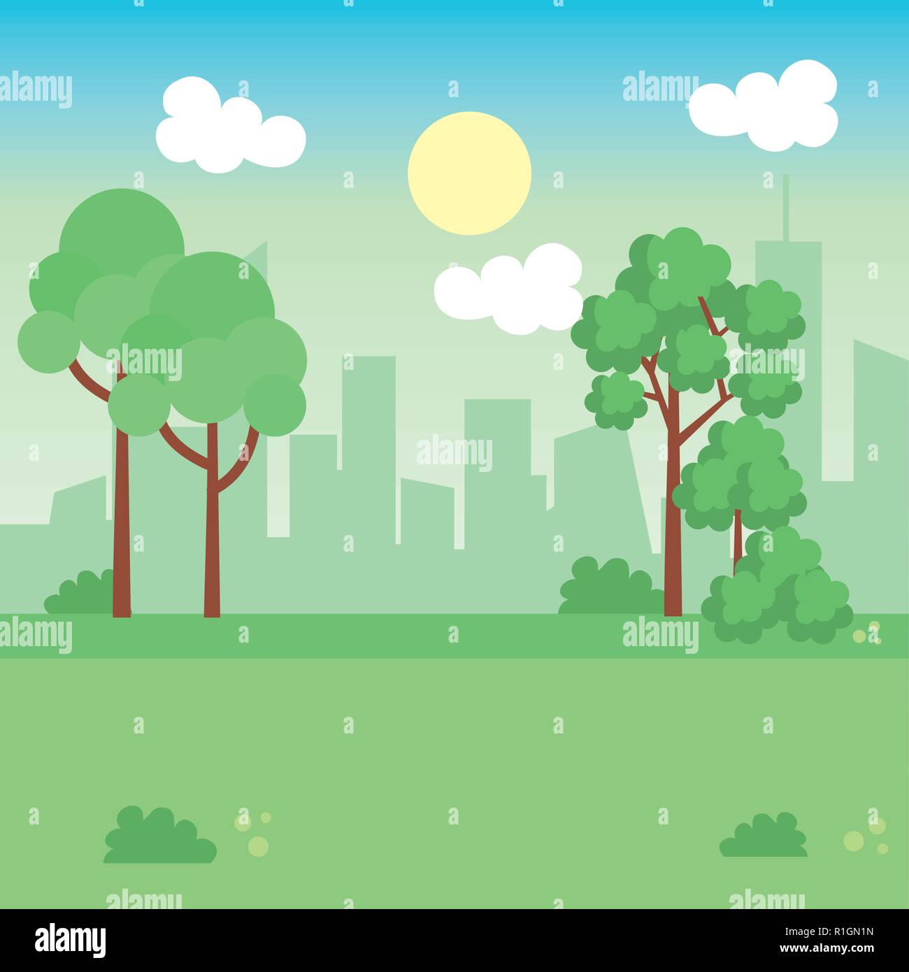 landscape park scene icon Stock Vector Image & Art - Alamy