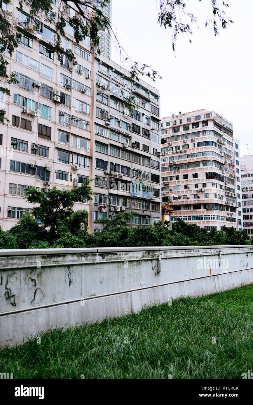 Wohnhaus in Hong Kong Stock Photo