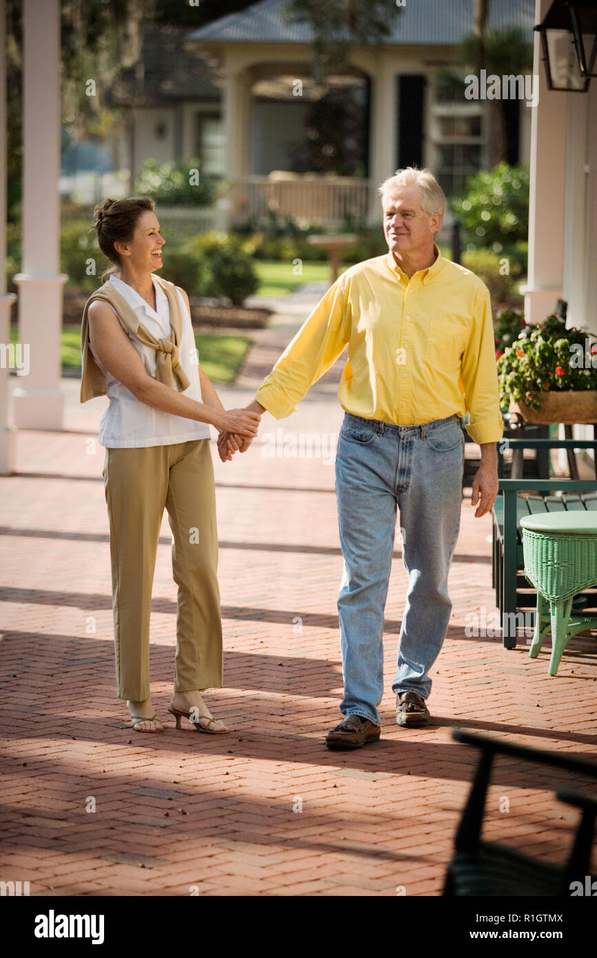 Mature women walking outdoors hi-res stock photography and images - Alamy