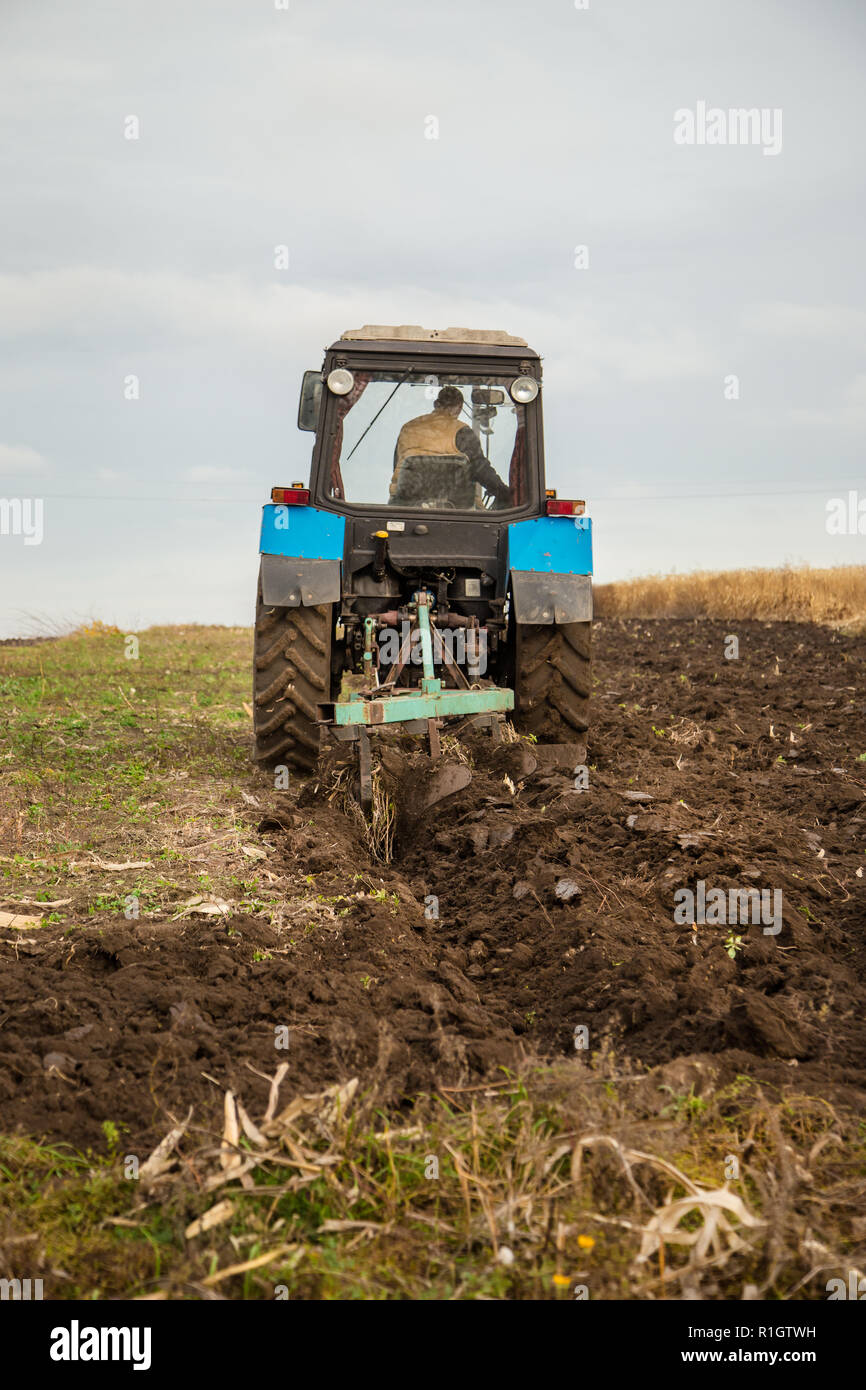 Farmer plowing tobacco field hires stock photography and images Alamy
