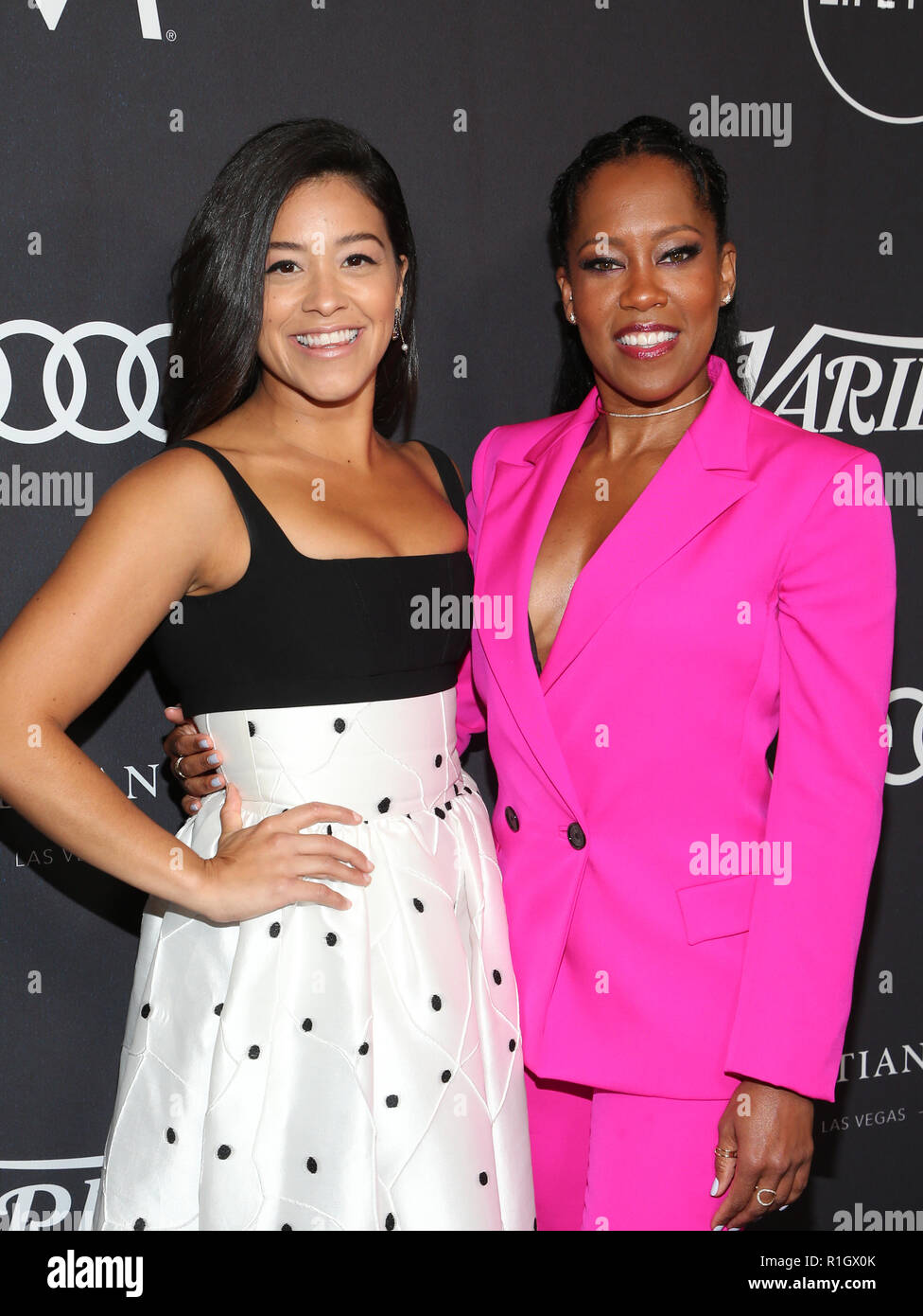 Gina rodriguez regina king varietys power women hi-res stock
