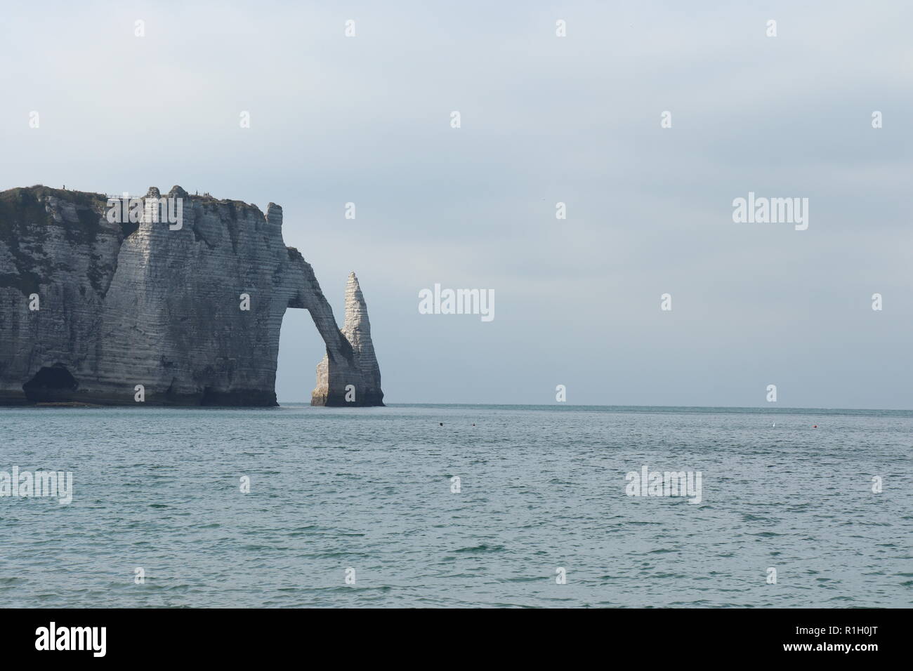 Etretat Cliffs by the ocean in Normandy France Stock Photo - Alamy