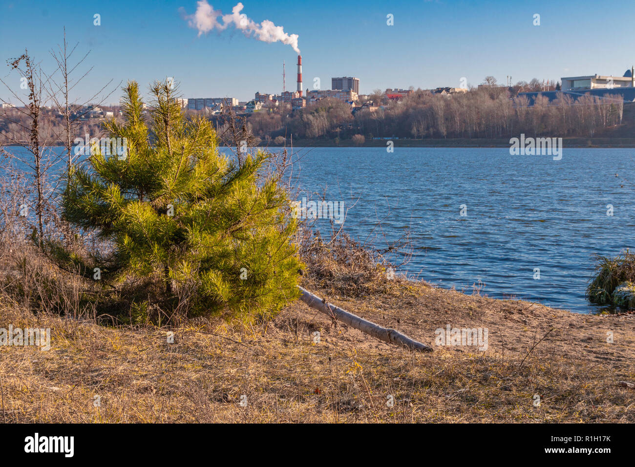 Yachenskoye reservoir. Kaluga region Kaluga Russia Stock Photo