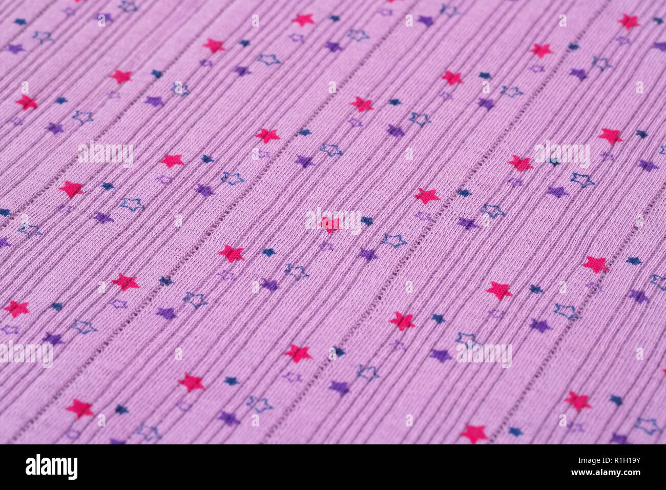 Fabric background with pattern closeup picture. Stock Photo