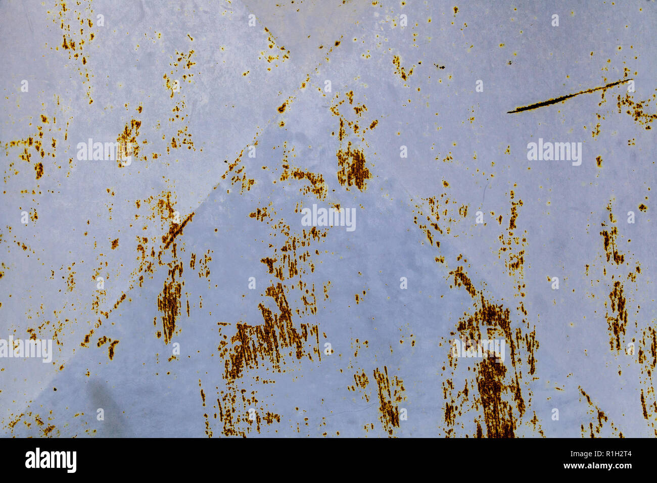 Blue rusted metal door with peeling paint Stock Photo Alamy